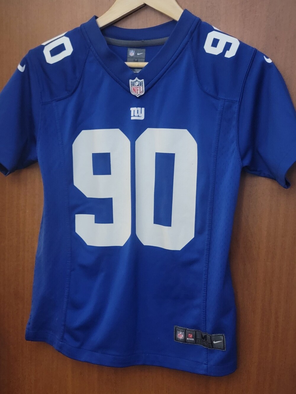 Nike New York Giants Jason Pierre-Paul #90 On Field Jersey Youth M Blue/White